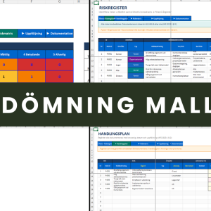 Riskbedömning mall Excel