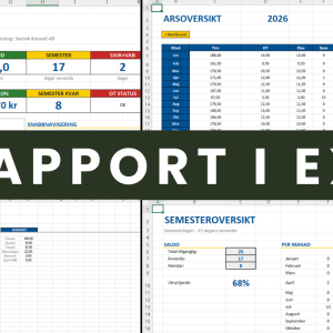 Tidrapport i Excel