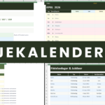 Familjekalender Excel