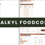 Receptkalkyl & Foodcost Excel